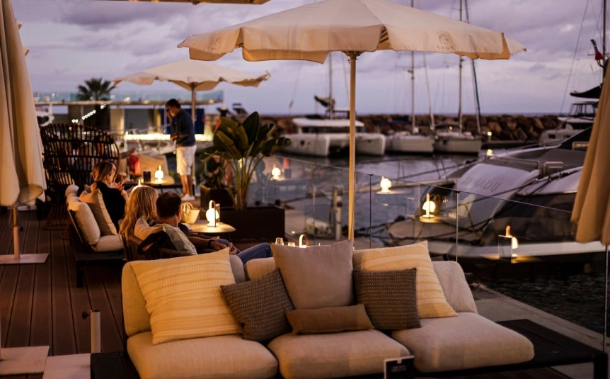 CBbc Marina Santa Eulalia for the best sunset and dessert in Ibiza