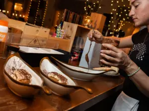 La hora del postre en Schiano en Santa Eularia Ibiza