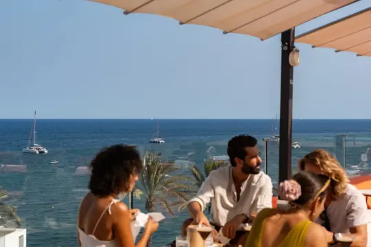 Best rooftop dining spots in Santa Eularia Ibiza