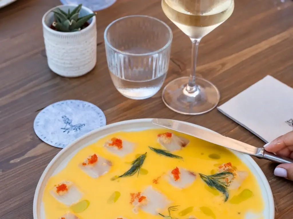 Ceviche at Voraz restaurant in Santa Eularia Ibiza