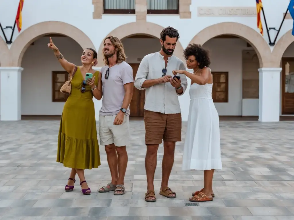 Discovering the streets and secrets of Santa Eularia with the web app from Food Tours Balearics