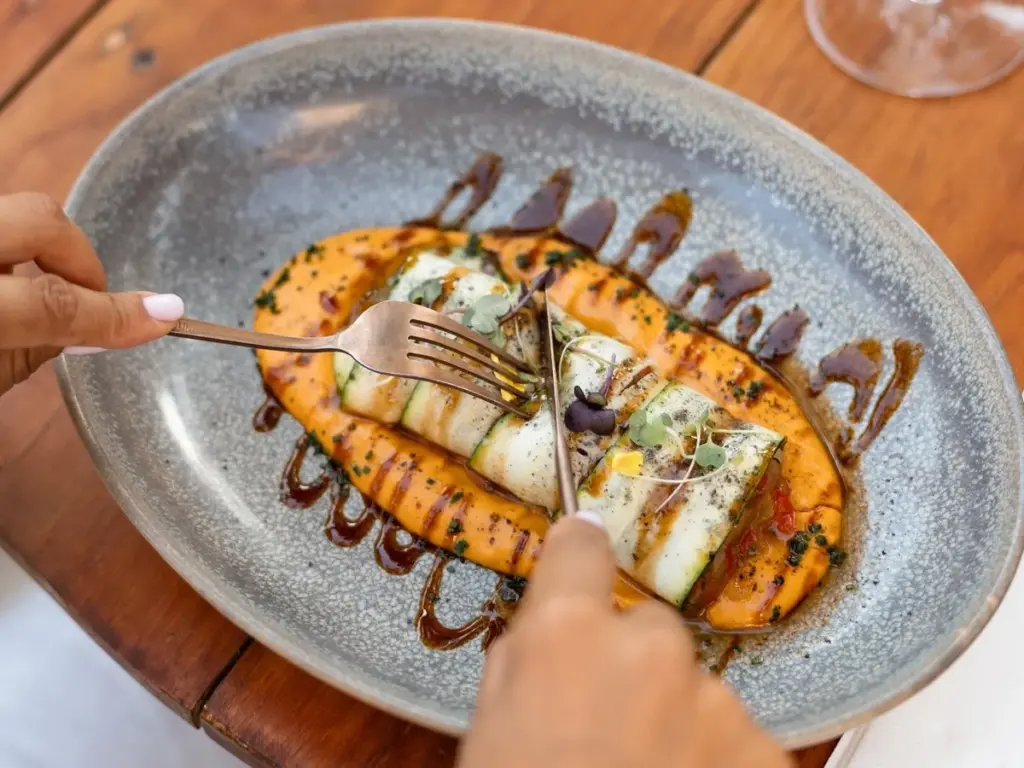 Canelones vegetarianos en Distraido en Santa Eularia Ibiza