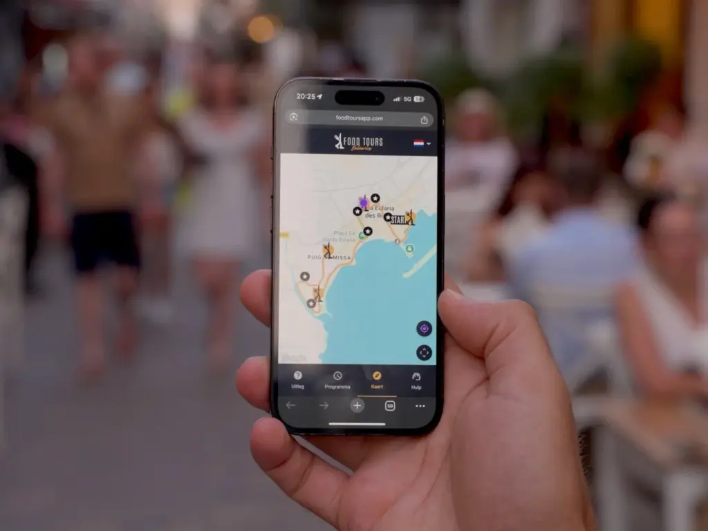 Self-guided food tour Ibiza Town with the Food Tours Balearics web app
