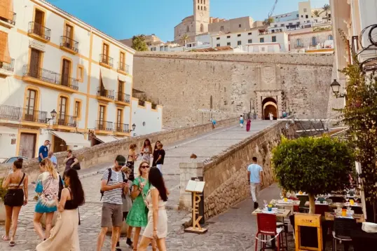 Daily life in Dalt Vila, Ibiza's walled old city