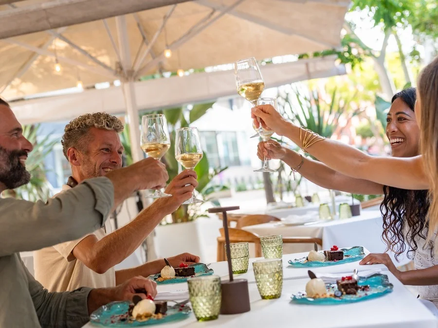Final stop at Ebusus Restaurant in Ibiza Town with dessert on the self-guided food tour from Food Tours Balearics