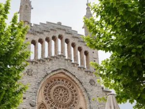 The famous San Bartolome cathedral in Soller